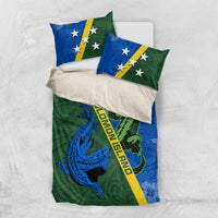 Solomon Island Crocodile and Shark Bedding Set Polynesian Pattern LT03 US Twin 172cm x 218cm Blue - Polynesian Pride