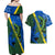 Solomon Island Crocodile and Shark Couples Matching Off Shoulder Maxi Dress and Hawaiian Shirt Polynesian Pattern