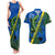 Solomon Island Crocodile and Shark Couples Matching Tank Maxi Dress and Hawaiian Shirt Polynesian Pattern