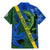 Solomon Island Crocodile and Shark Family Matching Mermaid Dress and Hawaiian Shirt Polynesian Pattern