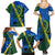 Solomon Island Crocodile and Shark Family Matching Summer Maxi Dress and Hawaiian Shirt Polynesian Pattern