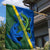 Solomon Island Crocodile and Shark Garden Flag Polynesian Pattern