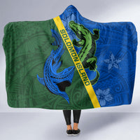 Solomon Island Crocodile and Shark Hooded Blanket Polynesian Pattern LT03 - Polynesian Pride