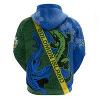 Solomon Island Crocodile and Shark Hoodie Polynesian Pattern LT03 - Polynesian Pride