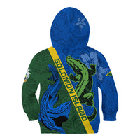 Solomon Island Crocodile and Shark Kid Hoodie Polynesian Pattern LT03 - Polynesian Pride