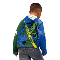 Solomon Island Crocodile and Shark Kid Hoodie Polynesian Pattern LT03 - Polynesian Pride