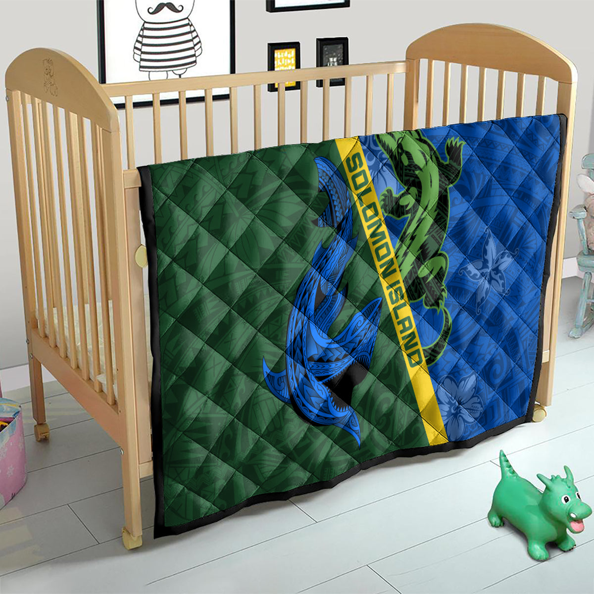 Solomon Island Crocodile and Shark Quilt Polynesian Pattern LT03 - Polynesian Pride