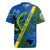 Solomon Island Crocodile and Shark Rugby Jersey Polynesian Pattern