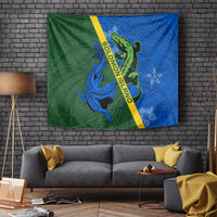 Solomon Island Crocodile and Shark Tapestry Polynesian Pattern LT03 - Polynesian Pride