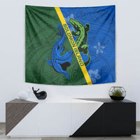 Solomon Island Crocodile and Shark Tapestry Polynesian Pattern LT03 - Polynesian Pride
