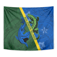 Solomon Island Crocodile and Shark Tapestry Polynesian Pattern LT03 - Polynesian Pride