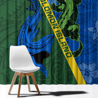Solomon Island Crocodile and Shark Window Curtain Polynesian Pattern LT03 - Polynesian Pride