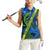 Solomon Island Crocodile and Shark Women Sleeveless Polo Shirt Polynesian Pattern