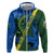 Solomon Island Crocodile and Shark Zip Hoodie Polynesian Pattern