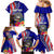 Personalised American Samoa and United States Family Matching Mermaid Dress and Hawaiian Shirt Bald Eagle and Seal Hibiscus Polynesian Pattern