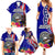 Personalised American Samoa and United States Family Matching Summer Maxi Dress and Hawaiian Shirt Bald Eagle and Seal Hibiscus Polynesian Pattern