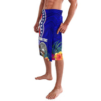 Personalised American Samoa and United States Lavalava Bald Eagle and Seal Hibiscus Polynesian Pattern LT03 - Polynesian Pride