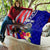 Personalised American Samoa and United States Quilt Bald Eagle and Seal Hibiscus Polynesian Pattern