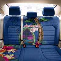 Guam Liberation Day 80th Anniversary Back Car Seat Cover Palm Tree and Seal Artwork Hibiscus Polynesian Pattern LT03 - Polynesian Pride