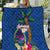 Guam Liberation Day 80th Anniversary Quilt Palm Tree and Seal Artwork Hibiscus Polynesian Pattern