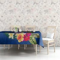 Guam Liberation Day 80th Anniversary Tablecloth Palm Tree and Seal Artwork Hibiscus Polynesian Pattern LT03 - Polynesian Pride