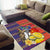 Philippines Kadayawan Area Rug Filipino Eagle Durian with Polynesian and Igorots Pattern