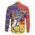 Philippines Kadayawan Family Matching Long Sleeve Bodycon Dress and Hawaiian Shirt Filipino Eagle Durian with Polynesian and Igorots Pattern