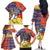 Philippines Kadayawan Family Matching Off The Shoulder Long Sleeve Dress and Hawaiian Shirt Filipino Eagle Durian with Polynesian and Igorots Pattern