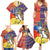 Philippines Kadayawan Family Matching Summer Maxi Dress and Hawaiian Shirt Filipino Eagle Durian with Polynesian and Igorots Pattern