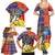 Philippines Kadayawan Family Matching Summer Maxi Dress and Hawaiian Shirt Filipino Eagle Durian with Polynesian and Igorots Pattern