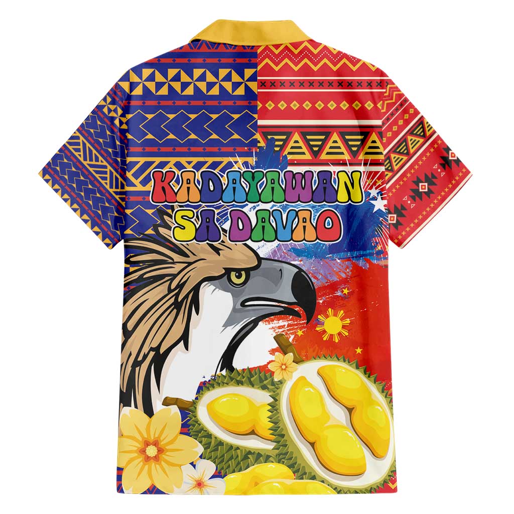 Philippines Kadayawan Hawaiian Shirt Filipino Eagle Durian with Polynesian and Igorots Pattern LT03 - Polynesian Pride