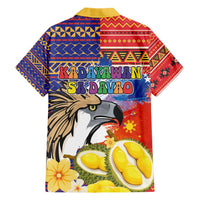 Philippines Kadayawan Hawaiian Shirt Filipino Eagle Durian with Polynesian and Igorots Pattern LT03 - Polynesian Pride