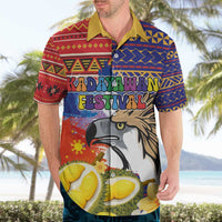 Philippines Kadayawan Hawaiian Shirt Filipino Eagle Durian with Polynesian and Igorots Pattern LT03 - Polynesian Pride