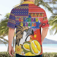 Philippines Kadayawan Hawaiian Shirt Filipino Eagle Durian with Polynesian and Igorots Pattern LT03 - Polynesian Pride