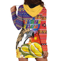Philippines Kadayawan Hoodie Dress Filipino Eagle Durian with Polynesian and Igorots Pattern LT03 - Polynesian Pride