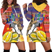 Philippines Kadayawan Hoodie Dress Filipino Eagle Durian with Polynesian and Igorots Pattern LT03 - Polynesian Pride