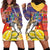 Philippines Kadayawan Hoodie Dress Filipino Eagle Durian with Polynesian and Igorots Pattern