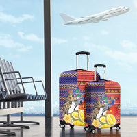 Philippines Kadayawan Luggage Cover Filipino Eagle Durian with Polynesian and Igorots Pattern LT03 - Polynesian Pride