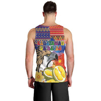 Philippines Kadayawan Men Tank Top Filipino Eagle Durian with Polynesian and Igorots Pattern LT03 - Polynesian Pride