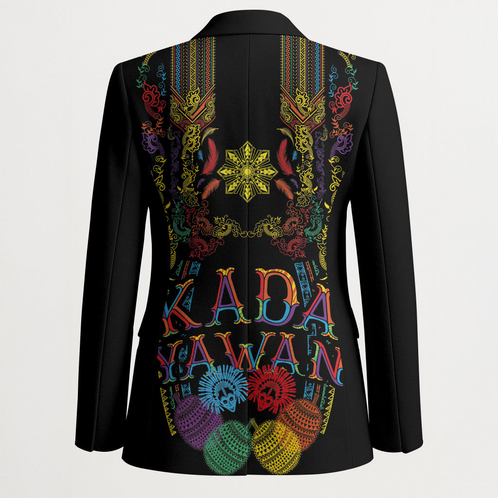 Philippines Kadayawan Festival Blazer Polynesian Tribal Art Barong Style LT03 - Polynesian Pride