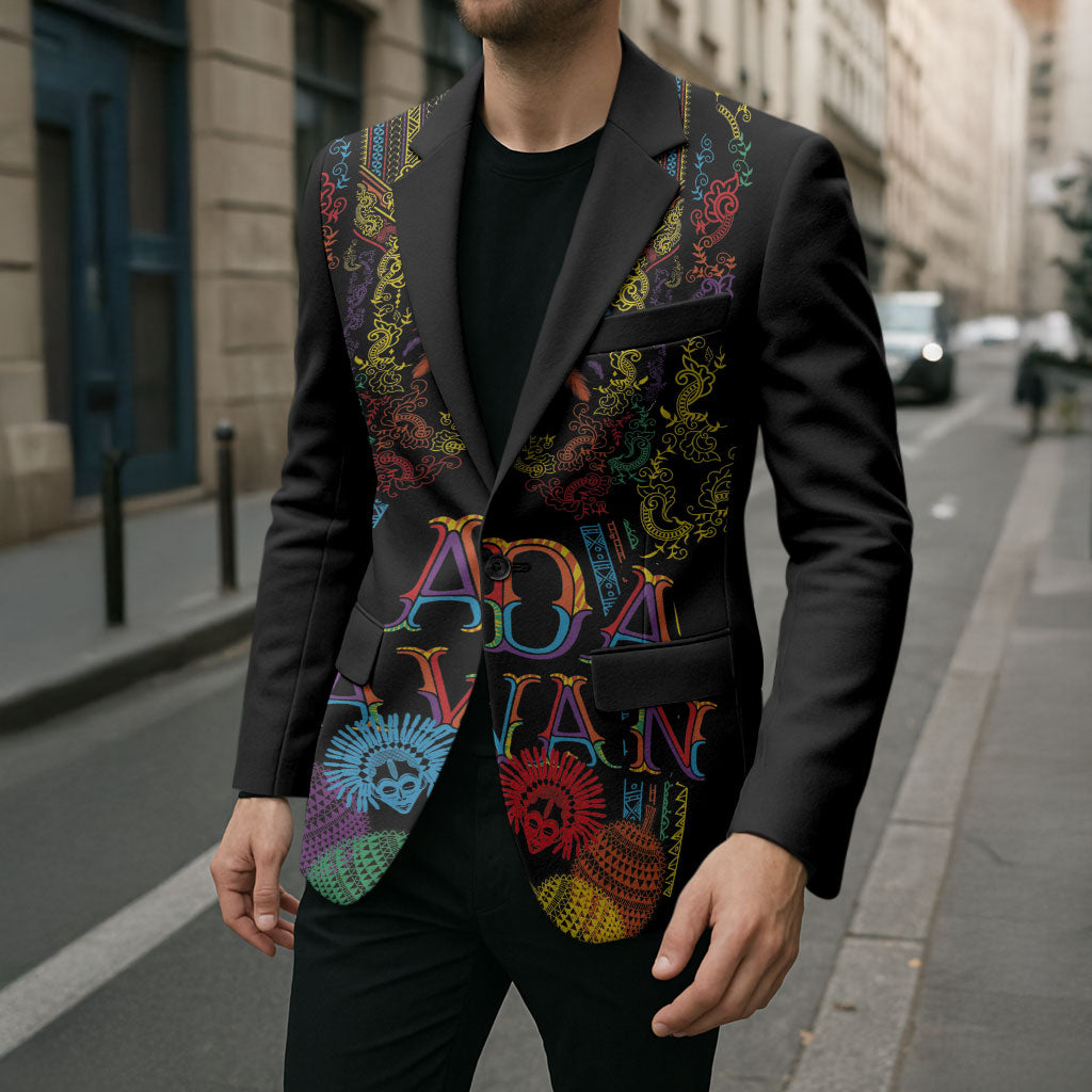 Philippines Kadayawan Festival Blazer Polynesian Tribal Art Barong Style LT03 - Polynesian Pride