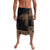 Fiji Palm Leaves Lavalava Masi and Tapa Tribal Pattern Beige Color