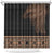 Fiji Palm Leaves Shower Curtain Masi and Tapa Tribal Pattern Beige Color