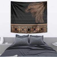 Fiji Palm Leaves Tapestry Masi and Tapa Tribal Pattern Beige Color LT03 - Polynesian Pride