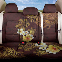 Polynesian Turtle Back Car Seat Cover Plumeria Hibiscus Pattern Oxblood LT03 One Size Oxblood - Polynesian Pride