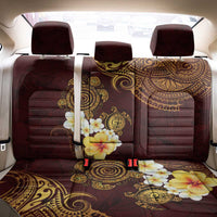 Polynesian Turtle Back Car Seat Cover Plumeria Hibiscus Pattern Oxblood LT03 - Polynesian Pride