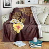Polynesian Turtle Blanket Plumeria Hibiscus Pattern Oxblood LT03 Oxblood - Polynesian Pride