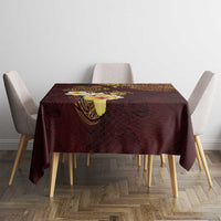 Polynesian Turtle Tablecloth Plumeria Hibiscus Pattern Oxblood LT03 - Polynesian Pride