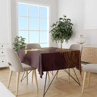 Polynesian Turtle Tablecloth Plumeria Hibiscus Pattern Oxblood LT03 - Polynesian Pride
