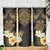 Polynesian Turtle Skinny Tumbler Plumeria Hibiscus Pattern Black Color